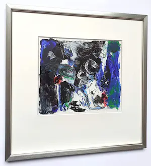 Gerriet Postma - Wie de liefde wil, krijgt ook de pijn (ingelijste gouache bij monografie) kopen? Bied vanaf 395!