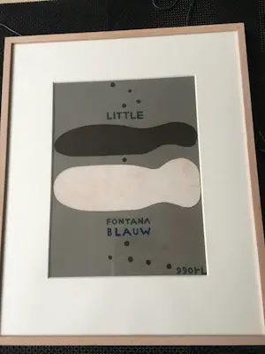 Reinier Lucassen - Unieke collage Little Fontana Blauw 990RL kopen? Bied vanaf 550!