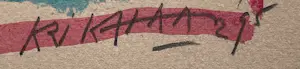 Herman Krikhaar - Handgesigneerde zeefdruk | 1995 kopen? Bied vanaf 50!