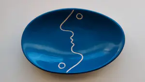 Jan Snoeck - blauw geglazuurde schaal kopen? Bied vanaf 45!