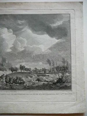 Noach van der Meer - Overstroming bij Heusden 1775 kopen? Bied vanaf 75!