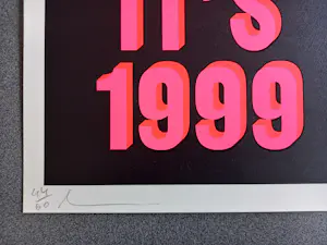 Dave Buonaguidi - Party like it's 1999 - Siebdruck 2021 handsigniert und nummeriert kopen? Bied vanaf 220!