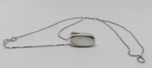 Italiaanse Zilveren (925) Collier met hanger ingelegd met parelmoer kopen? Bied vanaf 45!