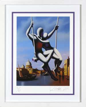 Mark Kostabi - Giclée, We still have tomorrow - Ingelijst verkocht voor € 80!