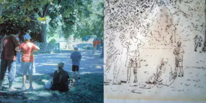 Henri Maillot - Szene im Borely-Park, Marseille kopen? Bied vanaf 99!