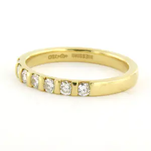 NIESSING 18k geel gouden ring met briljant geslepen diamant tot. 0.50ct kopen? Bied vanaf 610!