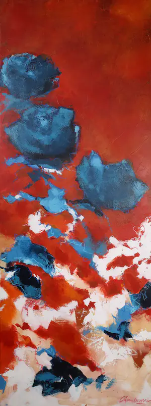 Carolina Paulussen - Acryl op doek, Rozen (Zeer groot) kopen? Bied vanaf 1!