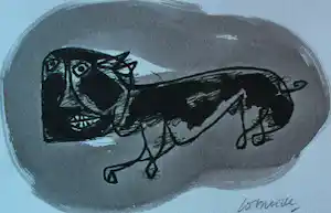 Corneille - Met de hand ingekleurde litho: le chat - 2003 kopen? Bied vanaf 225!