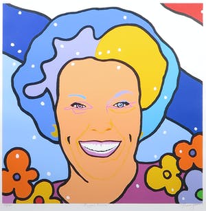 Shunyam - Zeefdruk, Royal smile - Ingelijst kopen? Bied vanaf 40!