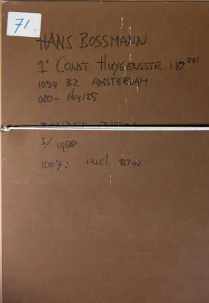 Hans Bossmann - Krijt op papier, Zonder titel - Ingelijst kopen? Bied vanaf 60!