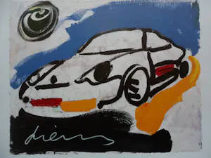 Peter Diem - Zeefdruk. Porsche 3 kopen? Bied vanaf 35!