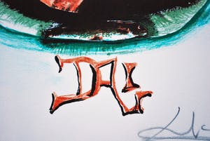 Niet of onleesbaar gesigneerd - gesigneerde E.A. kleurenlitho [Salvador Dali?] kopen? Bied vanaf 1!