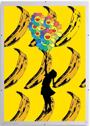 Death NYC - Banksy X Warhol – Zeefdruk met lijst kopen? Bied vanaf 100!