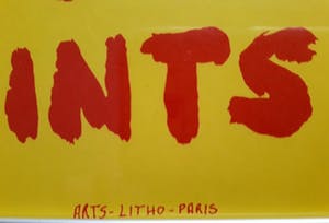 Karel Appel - Affiche tentoonstelling Parijs Zomer 1977 - ingelijst - zeer zeldzaam kopen? Bied vanaf 120!