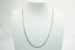70 - Elegante 14krt gouden bi-color collier / ketting - gefaseerd afgewerkt kopen? Bied vanaf 350!