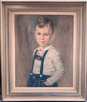 Theo Swagemakers - Fraai portret van Theo Swagemakers verkocht voor € 90!