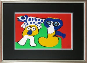Karel Appel - Gesigneerde litho uit de uitgave Ariel 31 - Ingelijst kopen? Bied vanaf 1!