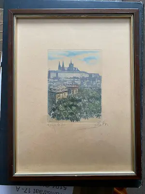 Niet of onleesbaar gesigneerd - Praag, De Burcht 1 kopen? Bied vanaf 1!