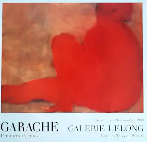 Claude Garache - Kleurenoffset-litho . Affiche: GALERIE LELONG uit 1988 (zeer zeldzaam) kopen? Bied vanaf 69!
