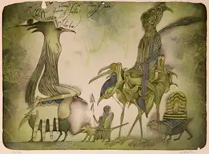 Adolf Born - Litho, Koningin van Saba verkocht voor € 470!