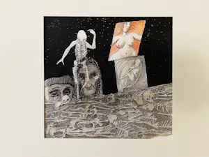 Hans Almekinders - Bijzondere gemengde techniek (inkt, aquarel, sepia) "Levensloop" kopen? Bied vanaf 41!