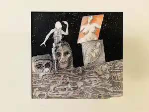 Hans Almekinders - Bijzondere gemengde techniek (inkt, aquarel, sepia) "Levensloop" kopen? Bied vanaf 41!