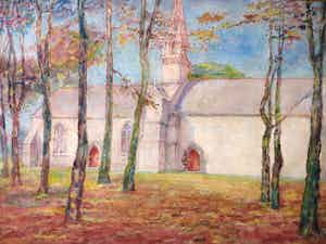 James William Frater - Kerk in landschap & Haven van Veere verkocht voor € 60!