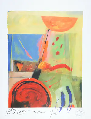 Niet of onleesbaar gesigneerd - Offset, Abstracte compositie kopen? Bied vanaf 1!