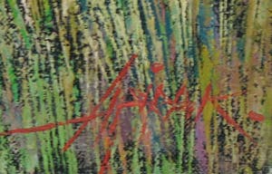 Niet of onleesbaar gesigneerd - Acryl op doek, Rijstvelden - Ingelijst kopen? Bied vanaf 1!