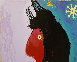 Adi Holzer - 1971 - grote hand-gedrukte kleuren zeefdruk ""der schoene Schiachpercht" kopen? Bied vanaf 57!
