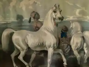 Alfred De Dreux - Ruiters met paarden - lithografie verkocht voor € 250!