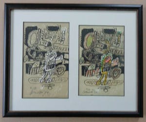 Corneille - COBRA / ZW-W LITHO + AQUAREL / 26x32cm / KADER / SIG / 64 / ZELDZAAM kopen? Bied vanaf 400!