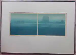 Elmar Gille - polderlandschap (tweeluik) kopen? Bied vanaf 85!