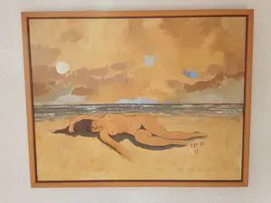 Niet of onleesbaar gesigneerd - Naakt op strand kopen? Bied vanaf 1!
