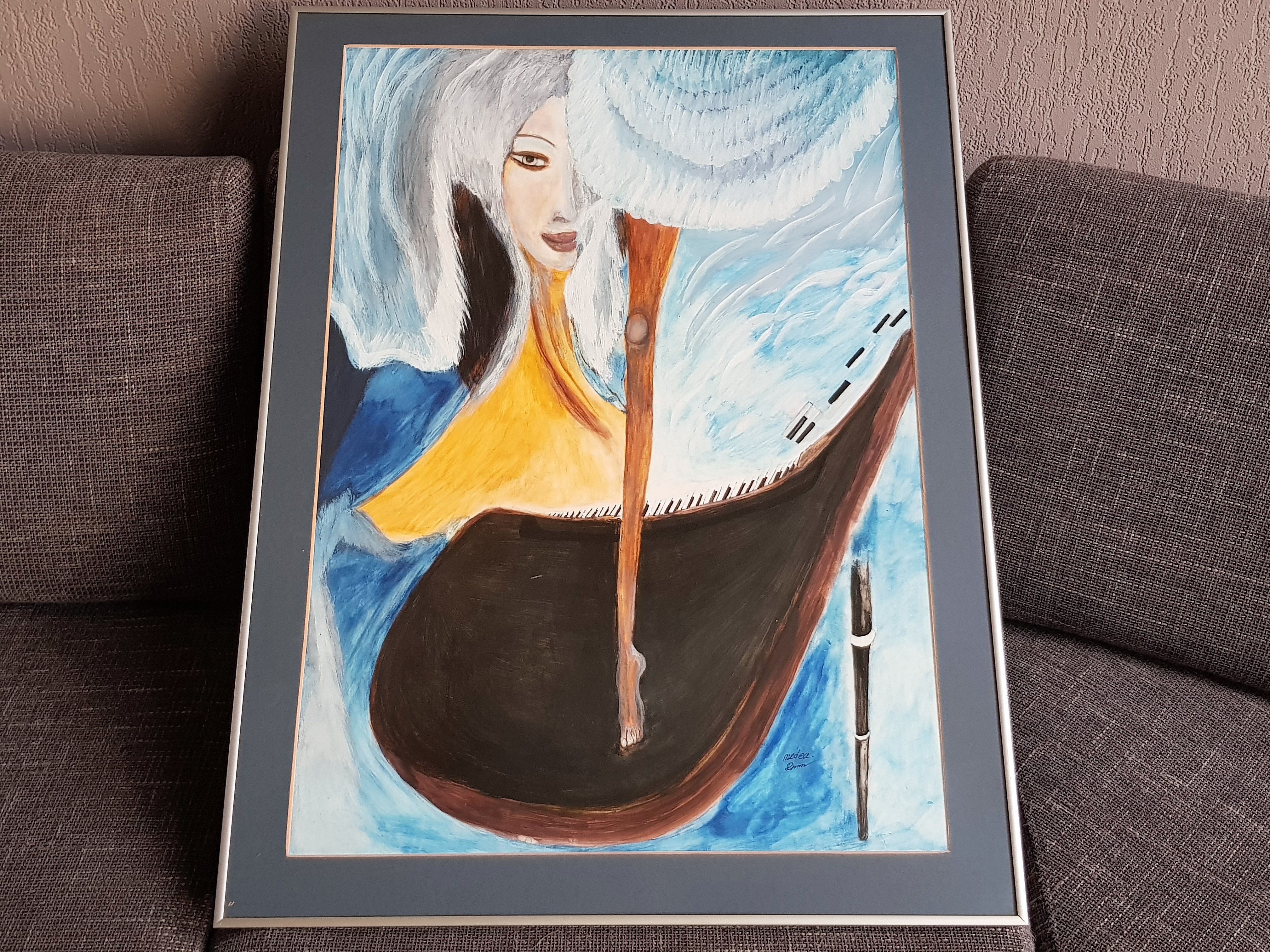 Niet of onleesbaar gesigneerd - Gesigneerde Aquarel - Ballet Danser kopen? Bied vanaf 1!
