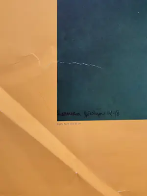 Herman Gordijn - Affiche Gemeente museum Arnhem, overzichtstentoonstelling,gesigneerd in de druk kopen? Bied vanaf 20!