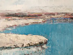 Niet of onleesbaar gesigneerd - Expressionistisch winters kustzicht kopen? Bied vanaf 1!