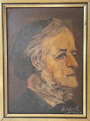 Niet of onleesbaar gesigneerd - Portret van Richard Wagner - gesigneerd J.A. de Stolk 1938 kopen? Bied vanaf 10!