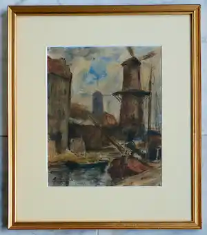 Marie Henry Mackenzie - Binnenhaven Schiedam met molen verkocht voor € 325!