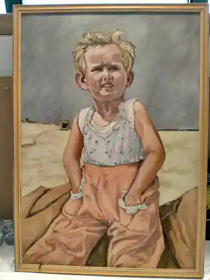 Georg Wickert - Op het Franse strand. verkocht voor € 40!