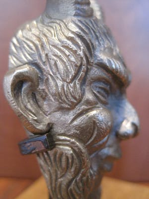Brons (Onbekend) - Bronzen sater kop. kopen? Bied vanaf 35!