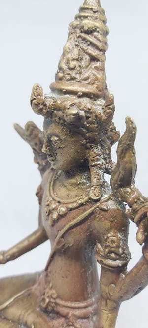 Brons (Onbekend) - Antieke Shiva in Verada Mudra houding 1890 kopen? Bied vanaf 85!