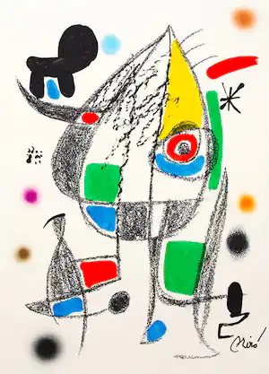 Joan Miro - Maravillas con variaciones acrósticas en el jardín de Miró - 20 - Lithografie verkocht voor € 150!