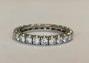 Platina  alliance ring met diamanten ca 1,40 crt kopen? Bied vanaf 1200!