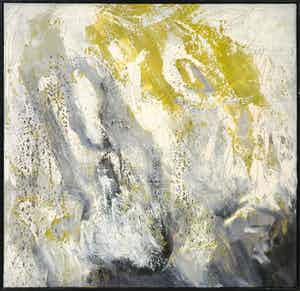 Frans Nicolai - Olieverf op doek, Abstracte compositie - Ingelijst verkocht voor € 110!