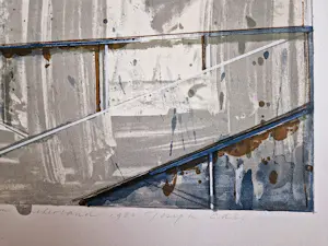 Joseph Cals - grote, in 1980 bep. oplage gemaakte kleuren litho Hommage aan Graham Sutherland kopen? Bied vanaf 39!