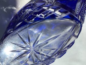Niet of onleesbaar gesigneerd - Boheems kobaltblauw glasobject kopen? Bied vanaf 1!