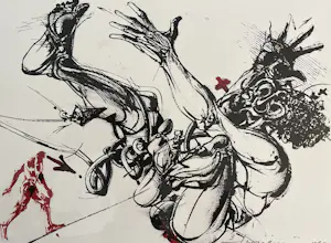Vladimir Velickovic - Prachtige litho - uit: 'Figures d'un récit en mouvement' - 1985 kopen? Bied vanaf 65!