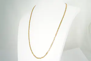 05 - Lang 14Krt geel gouden collier met karakteristieke Figaro schakels kopen? Bied vanaf 470!