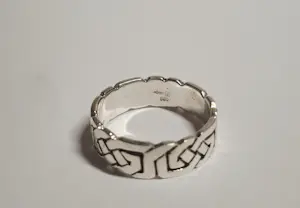 Nieuwe zilveren  Navajo Scott Dave band Ring  Keltische   knoop kopen? Bied vanaf 50!